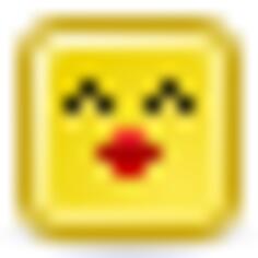 Kiss smiley vector icon