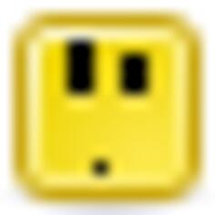 Ooo confused smiley vector icon