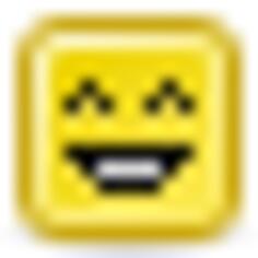 Laughing smiley vector icon