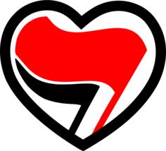 Love antifa action vector image