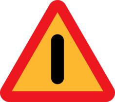 Dangers road vector sign