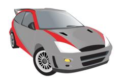 Vector illustration of sport car