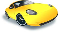 Sports car vector drawing