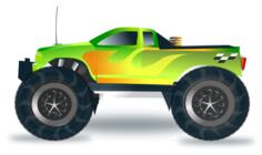 Monster truck vector illustration