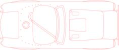 Contour vector graphics of a car