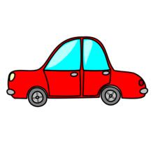 Toy car vector clip art image
