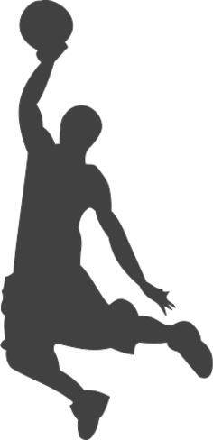 Vector image of slamdunk