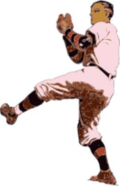 Vector illustration of pitcher