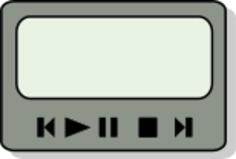 Vector image of zinf audio player