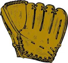 Baseball glove vector image