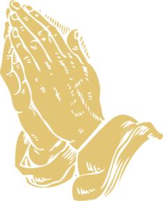 Praying hands vector graphics
