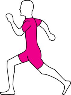 Jogging man vector