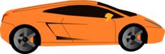 Luxury sports car vector graphics