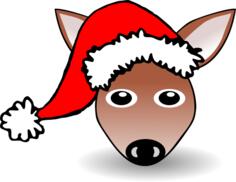 Funny Fawn Face Vector