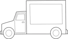 Truck vector graphics